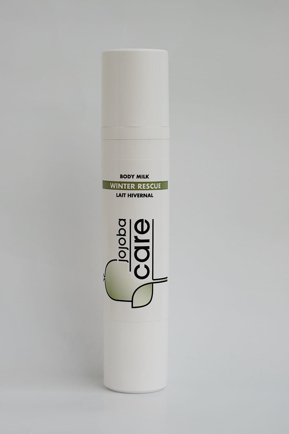 Lait corporel hydratant Jojoba Care Winter Rescue pour soin hivernal de la peau.